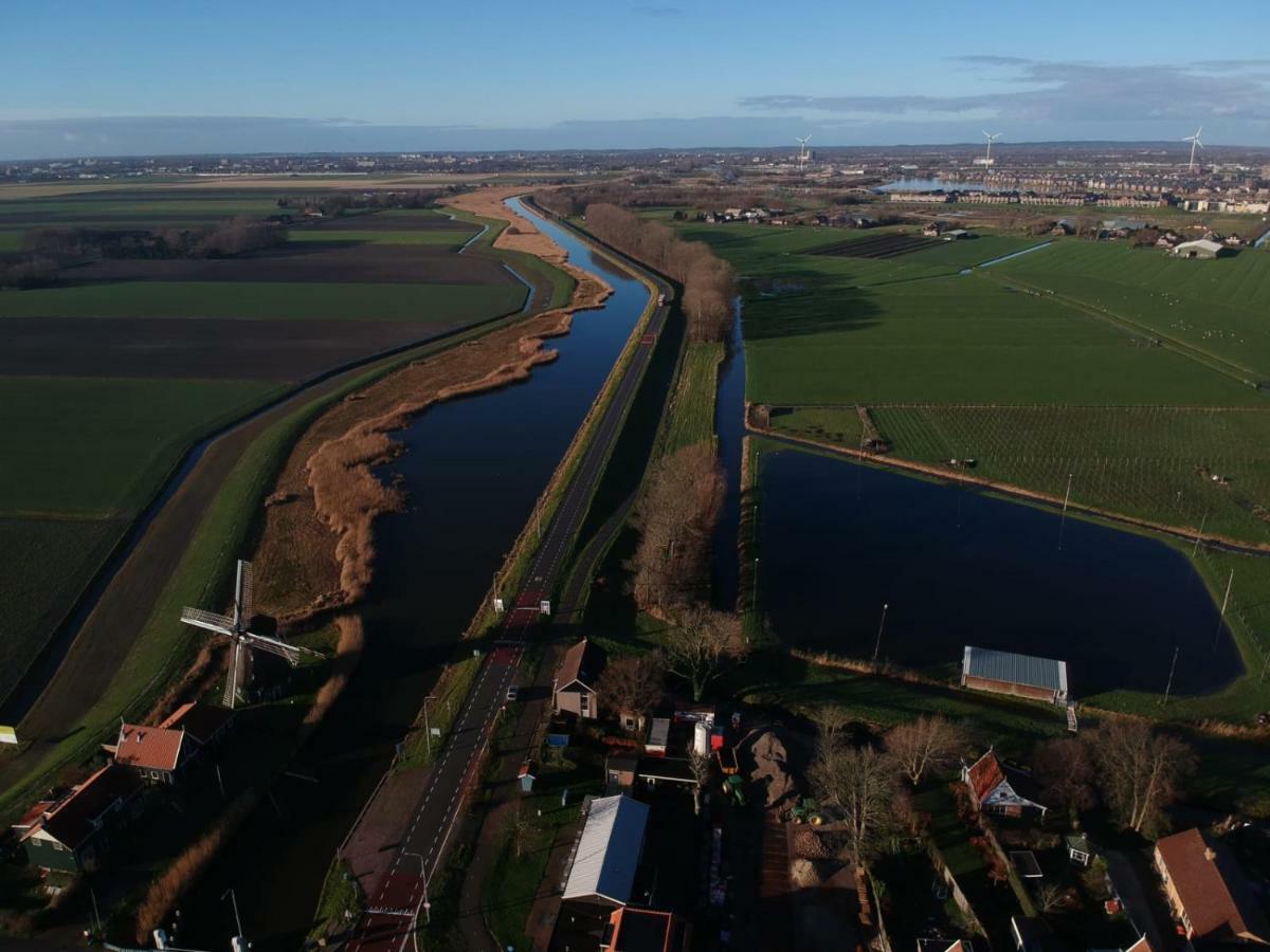Tinyhouse Natuurhuisje Met Veranda Bij De Molen Tussen Alkmaar En Hoorn Oterleek Eksteriør billede